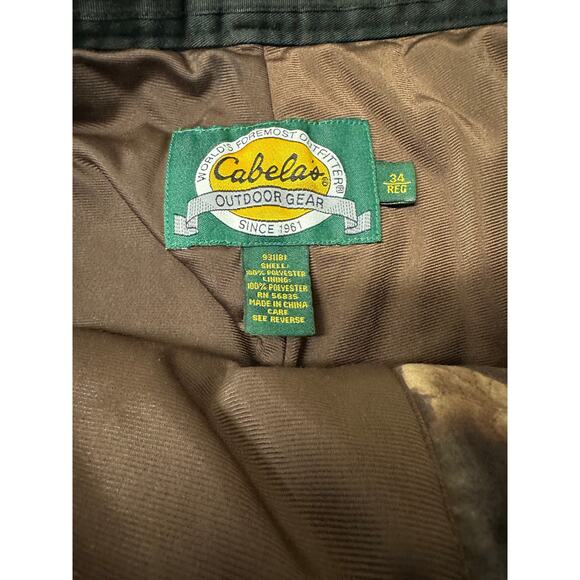 Cabelas Mens Hunting Pants Size 34 - Picture 5 of 6